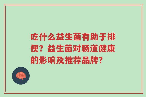 吃什么益生菌有助于排便?益生菌对肠道健康的影响及推荐品牌?-第1张图片-超越 吃什么益生菌有助于排便?益生菌对肠道健康的影响及推荐品牌?-第1张图片-超越