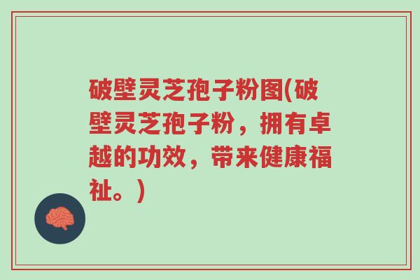 破壁灵芝孢子粉图(破壁灵芝孢子粉,拥有卓越的功效,带来健康福祉。)-第1张图片-超越 破壁灵芝孢子粉图(破壁灵芝孢子粉,拥有卓越的功效,带来健康福祉。)-第1张图片-超越