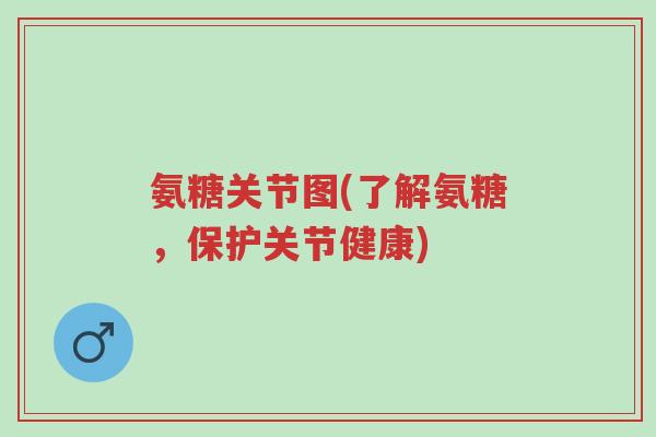 氨糖关节图(了解氨糖,保护关节健康)-第1张图片-超越 氨糖关节图(了解氨糖,保护关节健康)-第1张图片-超越