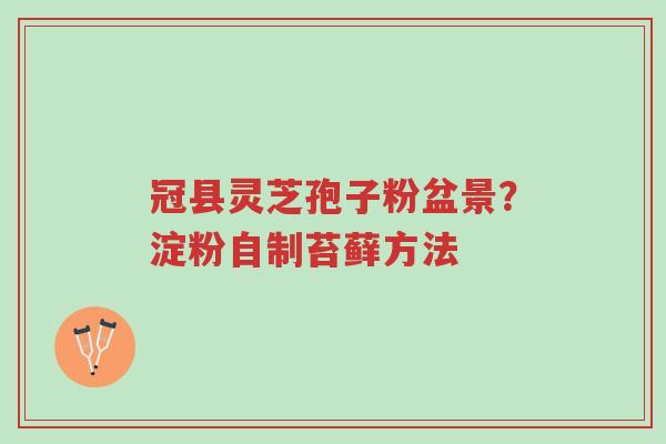 冠县灵芝孢子粉盆景？淀粉自制苔藓方法-第1张图片-超越