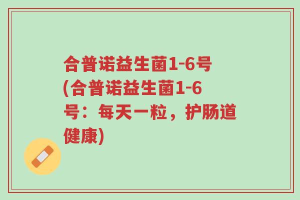 合普诺益生菌1-6号(合普诺益生菌1-6号:每天一粒,护肠道健康)-第1张图片-超越 合普诺益生菌1-6号(合普诺益生菌1-6号:每天一粒,护肠道健康)-第1张图片-超越