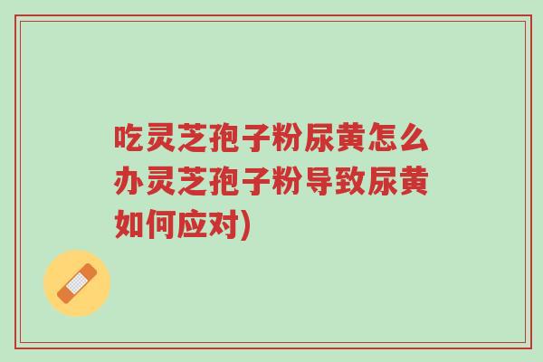 吃灵芝孢子粉尿黄怎么办灵芝孢子粉导致尿黄如何应对)-第1张图片-超越 吃灵芝孢子粉尿黄怎么办灵芝孢子粉导致尿黄如何应对)-第1张图片-超越