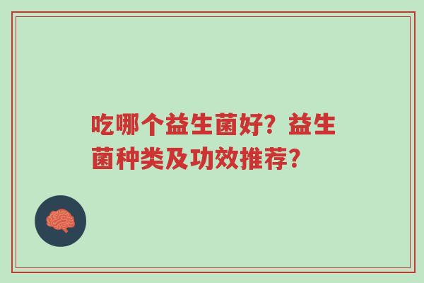 吃哪个益生菌好?益生菌种类及功效推荐?-第1张图片-超越 吃哪个益生菌好?益生菌种类及功效推荐?-第1张图片-超越