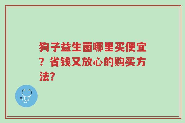 狗子益生菌哪里买便宜?省钱又放心的购买方法?-第1张图片-超越 狗子益生菌哪里买便宜?省钱又放心的购买方法?-第1张图片-超越