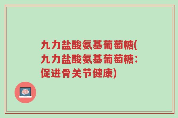 九力盐酸氨基葡萄糖(九力盐酸氨基葡萄糖:促进骨关节健康)-第1张图片-超越 九力盐酸氨基葡萄糖(九力盐酸氨基葡萄糖:促进骨关节健康)-第1张图片-超越