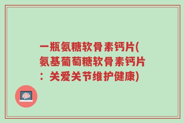 一瓶氨糖软骨素钙片(氨基葡萄糖软骨素钙片:关爱关节维护健康)-第1张图片-超越 一瓶氨糖软骨素钙片(氨基葡萄糖软骨素钙片:关爱关节维护健康)-第1张图片-超越