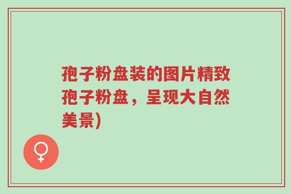 孢子粉盘装的图片精致孢子粉盘,呈现大自然美景)-第1张图片-超越 孢子粉盘装的图片精致孢子粉盘,呈现大自然美景)-第1张图片-超越
