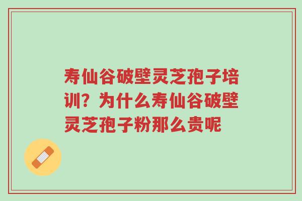 寿仙谷破壁灵芝孢子培训?为什么寿仙谷破壁灵芝孢子粉那么贵呢-第1张图片-超越 寿仙谷破壁灵芝孢子培训?为什么寿仙谷破壁灵芝孢子粉那么贵呢-第1张图片-超越