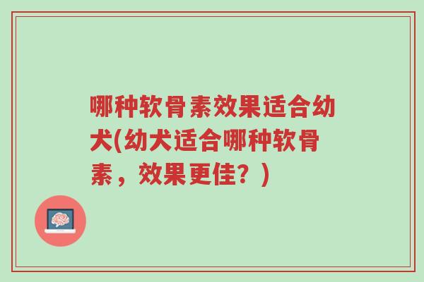 哪种软骨素效果适合幼犬(幼犬适合哪种软骨素,效果更佳?)-第1张图片-超越 哪种软骨素效果适合幼犬(幼犬适合哪种软骨素,效果更佳?)-第1张图片-超越