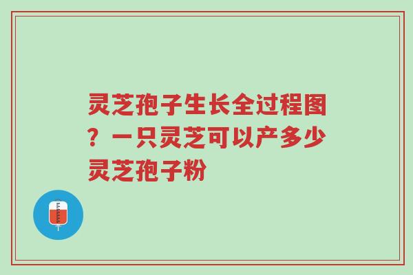 灵芝孢子生长全过程图?一只灵芝可以产多少灵芝孢子粉-第1张图片-超越 灵芝孢子生长全过程图?一只灵芝可以产多少灵芝孢子粉-第1张图片-超越