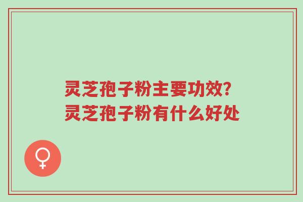灵芝孢子粉主要功效?灵芝孢子粉有什么好处-第1张图片-超越 灵芝孢子粉主要功效?灵芝孢子粉有什么好处-第1张图片-超越