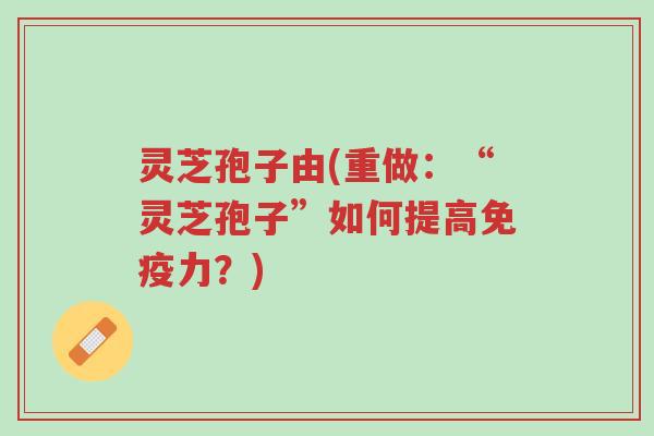 灵芝孢子由(重做:“灵芝孢子”如何提高免疫力?)-第1张图片-超越 灵芝孢子由(重做:“灵芝孢子”如何提高免疫力?)-第1张图片-超越