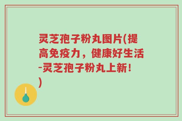 灵芝孢子粉丸图片(提高免疫力,健康好生活-灵芝孢子粉丸上新!)-第1张图片-超越 灵芝孢子粉丸图片(提高免疫力,健康好生活-灵芝孢子粉丸上新!)-第1张图片-超越