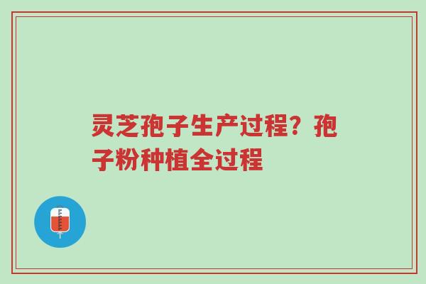 灵芝孢子生产过程?孢子粉种植全过程-第1张图片-超越 灵芝孢子生产过程?孢子粉种植全过程-第1张图片-超越