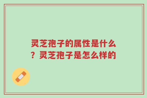灵芝孢子的属性是什么?灵芝孢子是怎么样的-第1张图片-超越 灵芝孢子的属性是什么?灵芝孢子是怎么样的-第1张图片-超越