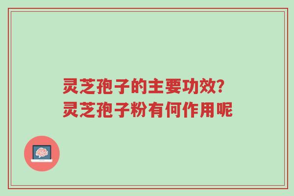 灵芝孢子的主要功效？灵芝孢子粉有何作用呢-第1张图片-超越