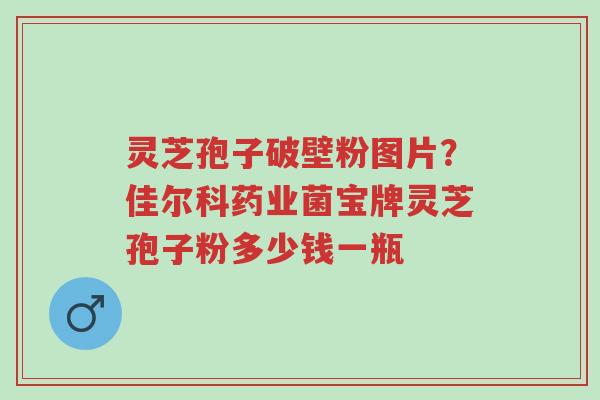 灵芝孢子破壁粉图片?佳尔科药业菌宝牌灵芝孢子粉多少钱一瓶-第1张图片-超越 灵芝孢子破壁粉图片?佳尔科药业菌宝牌灵芝孢子粉多少钱一瓶-第1张图片-超越