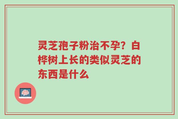 灵芝孢子粉治不孕?白桦树上长的类似灵芝的东西是什么-第1张图片-超越 灵芝孢子粉治不孕?白桦树上长的类似灵芝的东西是什么-第1张图片-超越