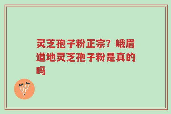灵芝孢子粉正宗?峨眉道地灵芝孢子粉是真的吗-第1张图片-超越 灵芝孢子粉正宗?峨眉道地灵芝孢子粉是真的吗-第1张图片-超越