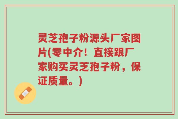 灵芝孢子粉源头厂家图片(零中介！直接跟厂家购买灵芝孢子粉，保证质量。)-第1张图片-超越
