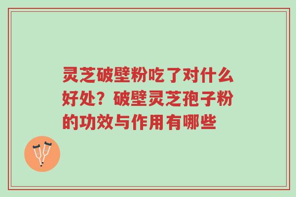 灵芝破壁粉吃了对什么好处?破壁灵芝孢子粉的功效与作用有哪些-第1张图片-超越 灵芝破壁粉吃了对什么好处?破壁灵芝孢子粉的功效与作用有哪些-第1张图片-超越