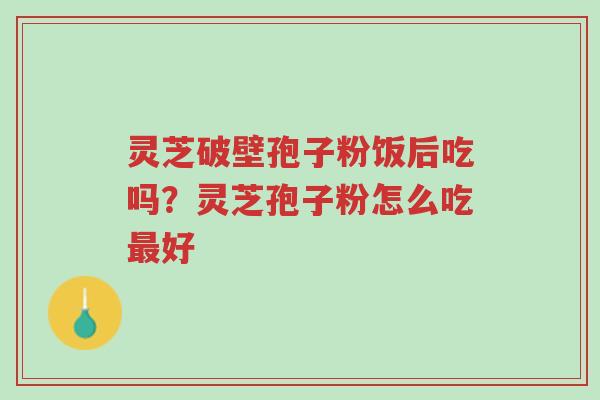 灵芝破壁孢子粉饭后吃吗?灵芝孢子粉怎么吃最好-第1张图片-超越 灵芝破壁孢子粉饭后吃吗?灵芝孢子粉怎么吃最好-第1张图片-超越