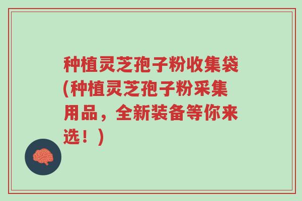 种植灵芝孢子粉收集袋(种植灵芝孢子粉采集用品,全新装备等你来选!)-第1张图片-超越 种植灵芝孢子粉收集袋(种植灵芝孢子粉采集用品,全新装备等你来选!)-第1张图片-超越