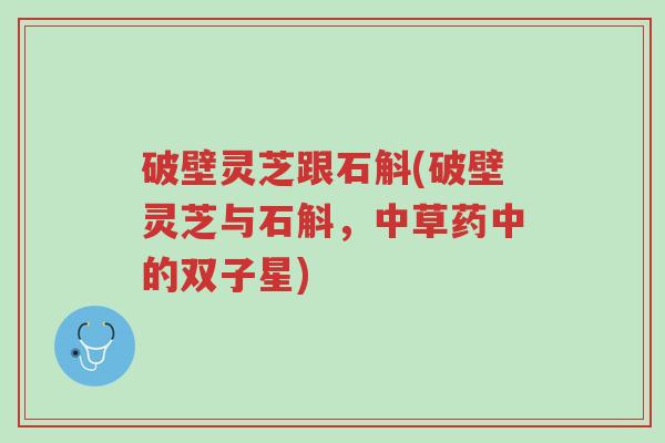 破壁灵芝跟石斛(破壁灵芝与石斛，中草药中的双子星)-第1张图片-超越