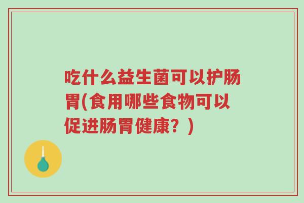 吃什么益生菌可以护肠胃(食用哪些食物可以促进肠胃健康?)-第1张图片-超越 吃什么益生菌可以护肠胃(食用哪些食物可以促进肠胃健康?)-第1张图片-超越