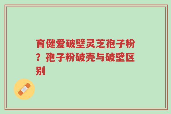 育健爱破壁灵芝孢子粉?孢子粉破壳与破壁区别-第1张图片-超越 育健爱破壁灵芝孢子粉?孢子粉破壳与破壁区别-第1张图片-超越