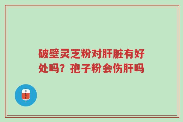 破壁灵芝粉对肝脏有好处吗?孢子粉会伤肝吗-第1张图片-超越 破壁灵芝粉对肝脏有好处吗?孢子粉会伤肝吗-第1张图片-超越