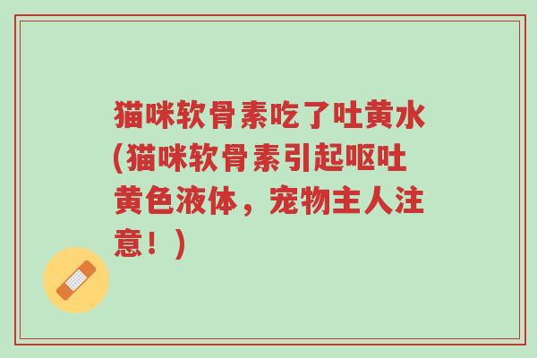 猫咪软骨素吃了吐黄水(猫咪软骨素引起呕吐黄色液体，宠物主人注意！)-第1张图片-超越