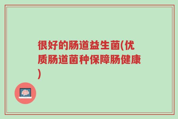 很好的肠道益生菌(优质肠道菌种保障肠健康)-第1张图片-超越 很好的肠道益生菌(优质肠道菌种保障肠健康)-第1张图片-超越