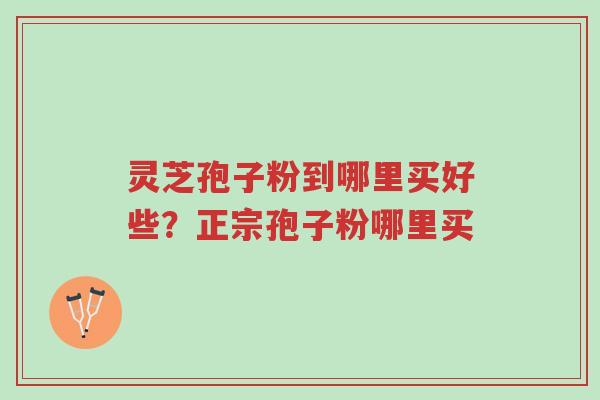灵芝孢子粉到哪里买好些?正宗孢子粉哪里买-第1张图片-超越 灵芝孢子粉到哪里买好些?正宗孢子粉哪里买-第1张图片-超越