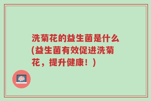 洗菊花的益生菌是什么(益生菌有效促进洗菊花，提升健康！)-第1张图片-超越