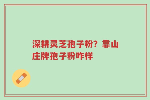 深耕灵芝孢子粉?靠山庄牌孢子粉咋样-第1张图片-超越 深耕灵芝孢子粉?靠山庄牌孢子粉咋样-第1张图片-超越