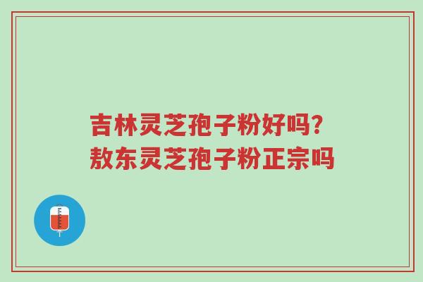 吉林灵芝孢子粉好吗?敖东灵芝孢子粉正宗吗-第1张图片-超越 吉林灵芝孢子粉好吗?敖东灵芝孢子粉正宗吗-第1张图片-超越