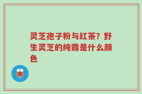 灵芝孢子粉与红茶?野生灵芝的纯露是什么颜色-第1张图片-超越 灵芝孢子粉与红茶?野生灵芝的纯露是什么颜色-第1张图片-超越