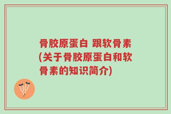 骨胶原蛋白 跟软骨素(关于骨胶原蛋白和软骨素的知识简介)-第1张图片-超越 骨胶原蛋白 跟软骨素(关于骨胶原蛋白和软骨素的知识简介)-第1张图片-超越