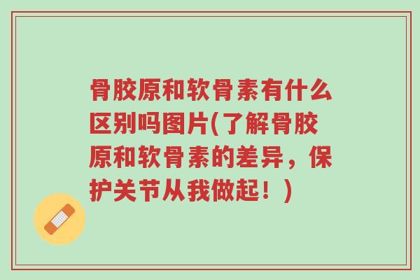 骨胶原和软骨素有什么区别吗图片(了解骨胶原和软骨素的差异,保护关节从我做起!)-第1张图片-超越 骨胶原和软骨素有什么区别吗图片(了解骨胶原和软骨素的差异,保护关节从我做起!)-第1张图片-超越