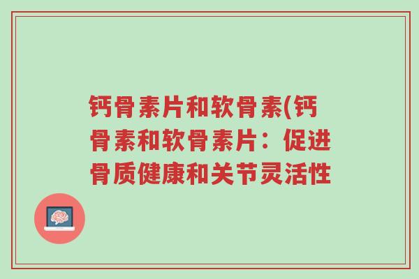 钙骨素片和软骨素(钙骨素和软骨素片：促进骨质健康和关节灵活性-第1张图片-超越