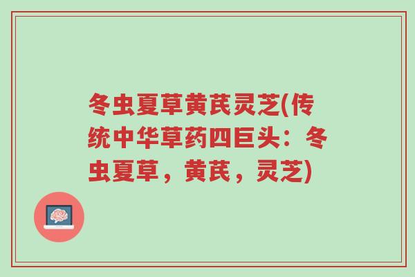 冬虫夏草黄芪灵芝(传统中华草药四巨头:冬虫夏草,黄芪,灵芝)-第1张图片-超越 冬虫夏草黄芪灵芝(传统中华草药四巨头:冬虫夏草,黄芪,灵芝)-第1张图片-超越