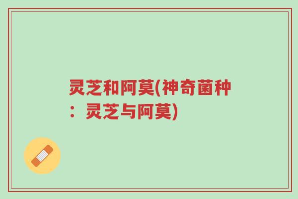 灵芝和阿莫(神奇菌种:灵芝与阿莫)-第1张图片-超越 灵芝和阿莫(神奇菌种:灵芝与阿莫)-第1张图片-超越