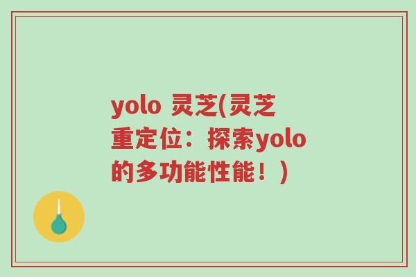 yolo 灵芝(灵芝重定位:探索yolo的多功能性能!)-第1张图片-超越 yolo 灵芝(灵芝重定位:探索yolo的多功能性能!)-第1张图片-超越