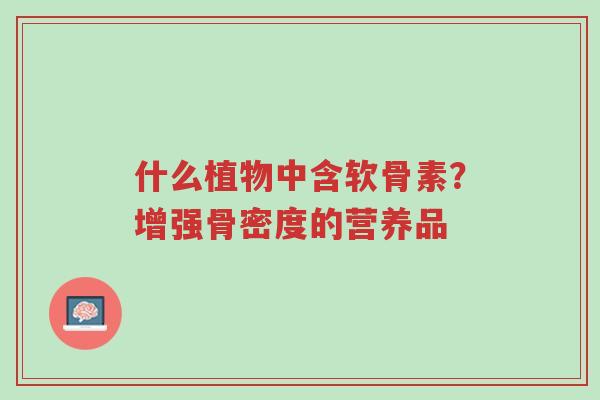 什么植物中含软骨素?增强骨密度的营养品-第1张图片-超越 什么植物中含软骨素?增强骨密度的营养品-第1张图片-超越