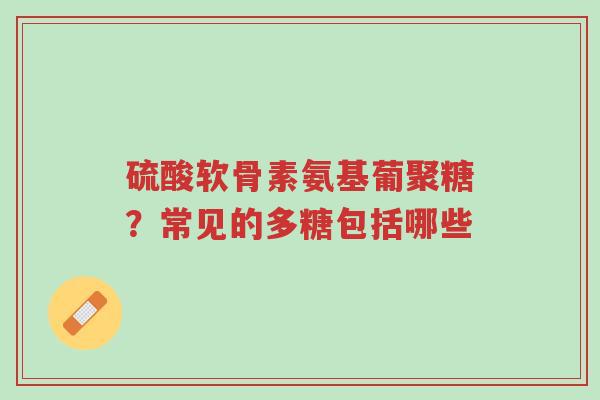 硫酸软骨素氨基葡聚糖？常见的多糖包括哪些-第1张图片-超越