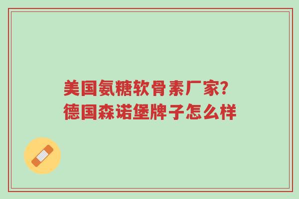美国氨糖软骨素厂家？德国森诺堡牌子怎么样-第1张图片-超越