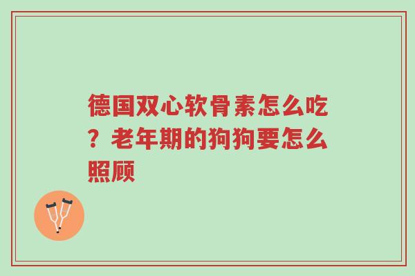 德国双心软骨素怎么吃?老年期的狗狗要怎么照顾-第1张图片-超越 德国双心软骨素怎么吃?老年期的狗狗要怎么照顾-第1张图片-超越
