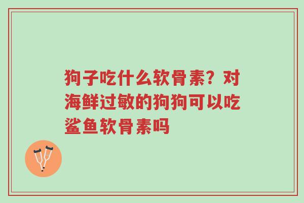 狗子吃什么软骨素?对海鲜过敏的狗狗可以吃鲨鱼软骨素吗-第1张图片-超越 狗子吃什么软骨素?对海鲜过敏的狗狗可以吃鲨鱼软骨素吗-第1张图片-超越