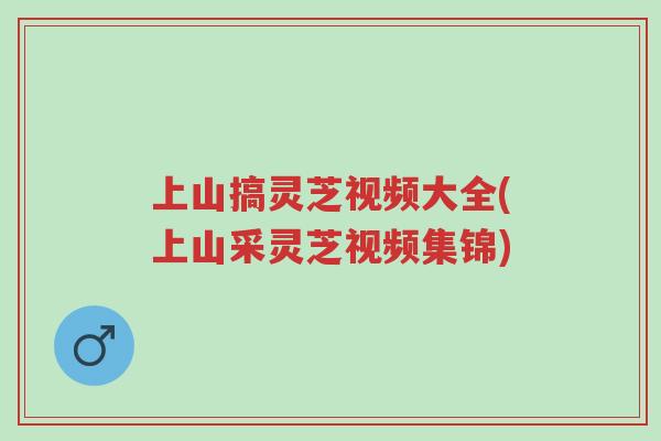上山搞灵芝视频大全(上山采灵芝视频集锦)-第1张图片-超越 上山搞灵芝视频大全(上山采灵芝视频集锦)-第1张图片-超越